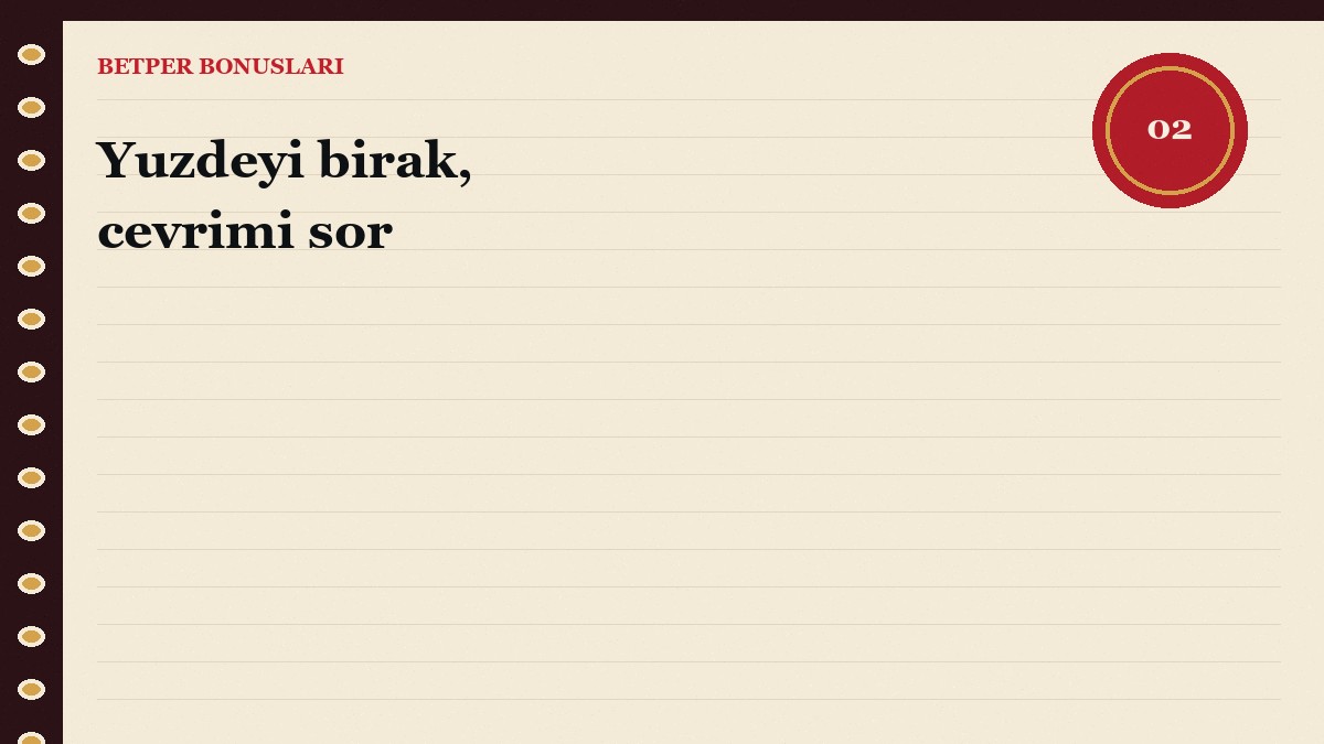 Betper bonusları ve çevrim şartı